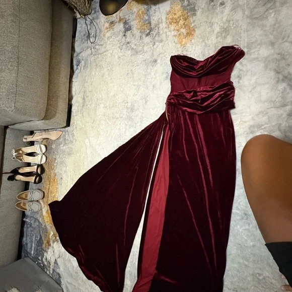princess polly baby blue dress Fashion Nova | Dresses | Fashion Nova Strapless Burgundy Dress